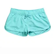 Women's Beach Shorts Loose Sports Shorts Beach Pants Women's Quick-drying Plain Shorts blue M