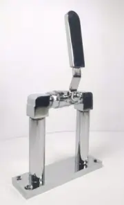 Chrome 4" Train Horn Stand, Interior Floor Mount Air Valve