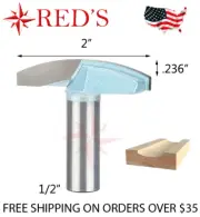 Tideway Carbide IND LC18263208 2" Cove Crown or Bowl 1/2" shank router bit