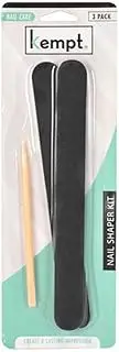 Beautify Nail File and Cuticle Pusher Pedicure 3-Pieces Set