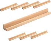 OHPHCALL Diy Domino Tile Stands 8pcs Wooden Rack Trays Versatile Display Bases Aesthetic Home Decor Sturdy