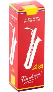 Vandoren Java Red Baritone Sax Reeds - 5 Per Box