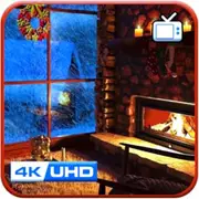 Rain And Fireplace Harmony – Cozy Sleep Ambience Screensaver