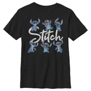 Stitch Distressed Poses T-Shirt