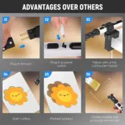 MultiFunction USB Rechargeable Electric Foam Cutter With Interchangeable Head