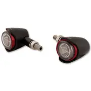 HIGHSIDER AKRON-X LED tail light, brake light, turn signal, black-red Black Red