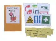 Teacher Made Learning Center Educational Resource Game Safety Sign Match