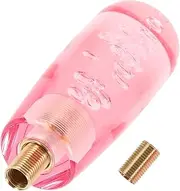 Anneome Transparent Car Gear Shift Knob Ergonomic Vehicle Shift Knob for Easy Shifting Unique Design Non Illuminated Durable Automotive Accessory