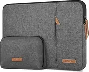 Lacdo 360° Protective Laptop Sleeve Case for 13 inch New MacBook Air M4 A3240 2025, M3 A3113, M2 A2681, M1 A2337, 13" MacBook Pro M2/M1, 13 inch iPad Air M3 / iPad Pro M4 with Accessory Bag, Dark Gray