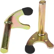 Stand Pad 1 Pair Wheel Support Frame Stand Motorcycle Swing Arm Lift TripodHooks U-style/L-style Hook Fork Swingram Spool Slider Lift Stand(Round tube U)
