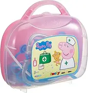Smoby 340101 Wutz Doktorkoffer Children Over 3 Years, Doctor's case with Lots of Accessories, Peppa Pig Style 25cm Toy, Pink