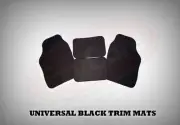 MINI CLUBMAN (2007 ON) UNIVERSAL Car Floor Mats Black & BLACK