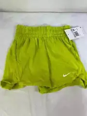 Nike Big Kids Dri-FIT Breezy High Waisted Training Shorts for Girls XL Green New