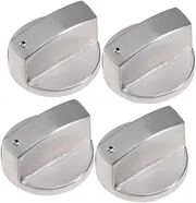 [FONDOTIN] 4Pcs Gas Stove Knobs Ergonomic Burner Control Knob Replacement Easy Install Durable Design for Cooktops Right Angle Control Suitable for Ovens