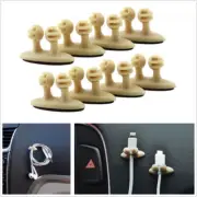 8x Car Wire Cord Cable Holder Tie Clips Line Fixer Tidy Organizer Drop Adhesive (for: Fiat)