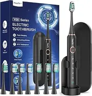 Electric Toothbrush Sonic Toothbrush for Adults and Children - Electric Toothbrush with 8 Brush Heads and 5 Modes. 90 Days Battery Life, 2 Minutes Smart Timer, Travel Case