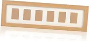 Toyvian Birthday Photo Frame Girl Board Co Animal Props Letter Old Souvenir Ornament Kit Caddy Selfie Items Small Book Desktop Accessories Album Document New Wooden Light Brown