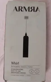 The Whirl - Armra rechargeable electric frother (outside box dusty, inside good)