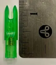 Gold Tip Nocks .245 w/ adjustable set screw & Allen wrench 1dz Florescent Green