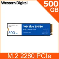在飛比找PChome24h購物優惠-WD BLUE藍標 SN580 500G Gen4 NVMe