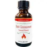 LorAnn Hot Cinnamon Flavoring Concentrated Natural Flavor 1 Fl Oz Kosher Glut...