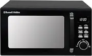 [Russell Hobbs] RHM2026B STYLEVIA 20 Litre 800 W Black Digital Microwave, 5 Power Levels, Mirror Finish, 8 Auto Cook Settings