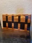 Handmade Cutting Board Of Walnut And Orangewood Measures 12x7in
