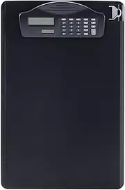 Multifunctional Clipboard with Binder Calculator Wr Pad Pen Slot & Scale for A4 Paper File Suitable for Student Office Busin File Black