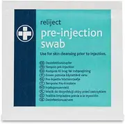 Reliance Medical Pre-Injection Swab Wipes - Individually Wrapped Medical Skin Cleaning Wipes with 70% Isopropyl Alcohol, White, Pack of 100
