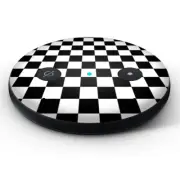 Vinyl Decal Skin for Amazon Echo Input - Black and White Checkers