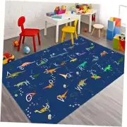 Dinosaur Rug for Boys Bedroom,Non-Slip ABC Rug for Kids 3'x5' Abc_2