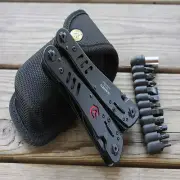 Multi Tools GANZO 301-B Black Multi Pliers Tool Toolkit 22in1 Screwdriver Knife