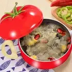 Roasting Vegetables Pan Ceramic Furnace Skillet Tomato-shaped Nonstick Soup Pot
