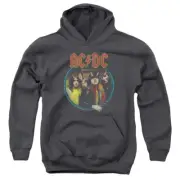 AC/DC Highway To Hell Youth Pullover Hoodie Sweatshirt Charcoal