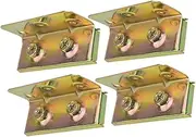 Furniture Accessories 4pcs Iron Bed Hinge High-Capacity Screw for Bed Frame Stability
