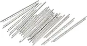 uxcell Ukulele Fret Wire Fretboard 18 Fret 1.6mm Silver Tone for Fingerboard Replacement, Pack of 18
