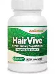 ActiveHerb HairVive Hair Growth 400mg, 80 Veggie Capsules - Newest Expiration!