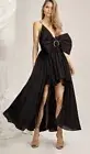 Rare ACLER Glendale Giant Bow Front High Low Unique Barbie Doll Dress 6