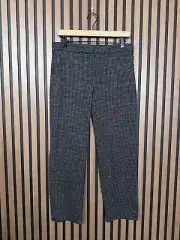 New Banana Republic Trousers 8 Womens Gray Herringbone Pants Flat Front