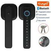 Electronic Bluetooth Fingerprint Door Lock Password/Key/IC Card/Tuya App Unlock