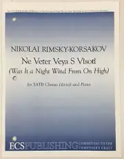 Was It A Night Wind From On High SATB Chorus Piano Sheet Music Rimsky-Korsakov