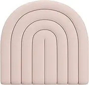 Anti Collision Wall Padding, Peel and Stick Headboard, Decorative Upholstered Wall Panels, Wall Mats for Nursery Playroom(Pink,3PCS)