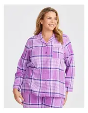 [Taking Shape] Flannelette Check Pyjama Shirt Check