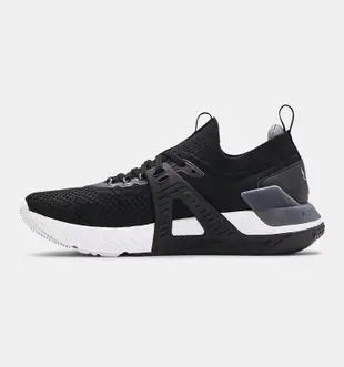 UnderArmour UA 男 Project Rock 4 巨石 運動 訓練鞋 黑白 3023695-001