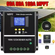 100A MPPT Charge Controller 12V/24V/36V/48V DC Solar Charge Controller Regulator