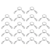 Fuel Line Hose Clips, 18Pcs 4.5mm 304 Stainless Steel Tubing Spring Clamps