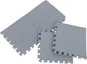 RORPOIR Set of 4 Eva Protective Mats Soundproof Interlocking Floor Tiles for Gym Equipment Protection