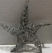 Christmas Star christmas tree ornament silver sparkly n shimmery