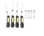 USB Charging Outdoor LED Torch High Bright Flashlight for Camping Emergency