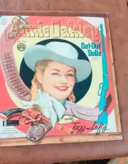 Vintage 1956 Annie Oakley Paper Cut-out Dolls Unused with Tagg and Lofty